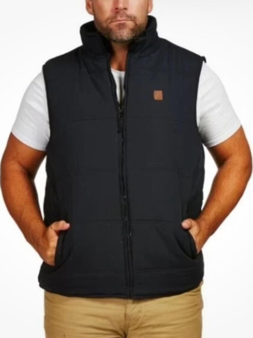Coleman Men's Quilted Black Work Vest -